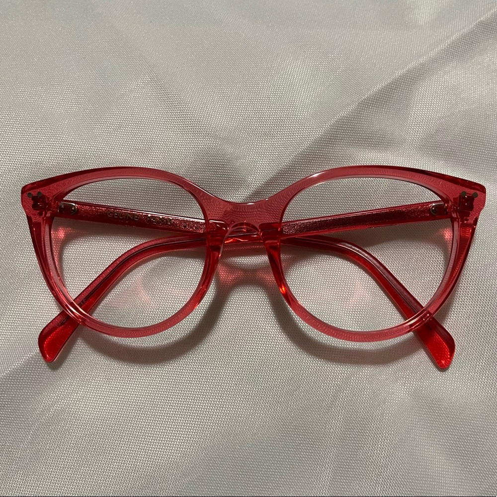 Celine Crystal Hot Pink Optical Eyeglasses